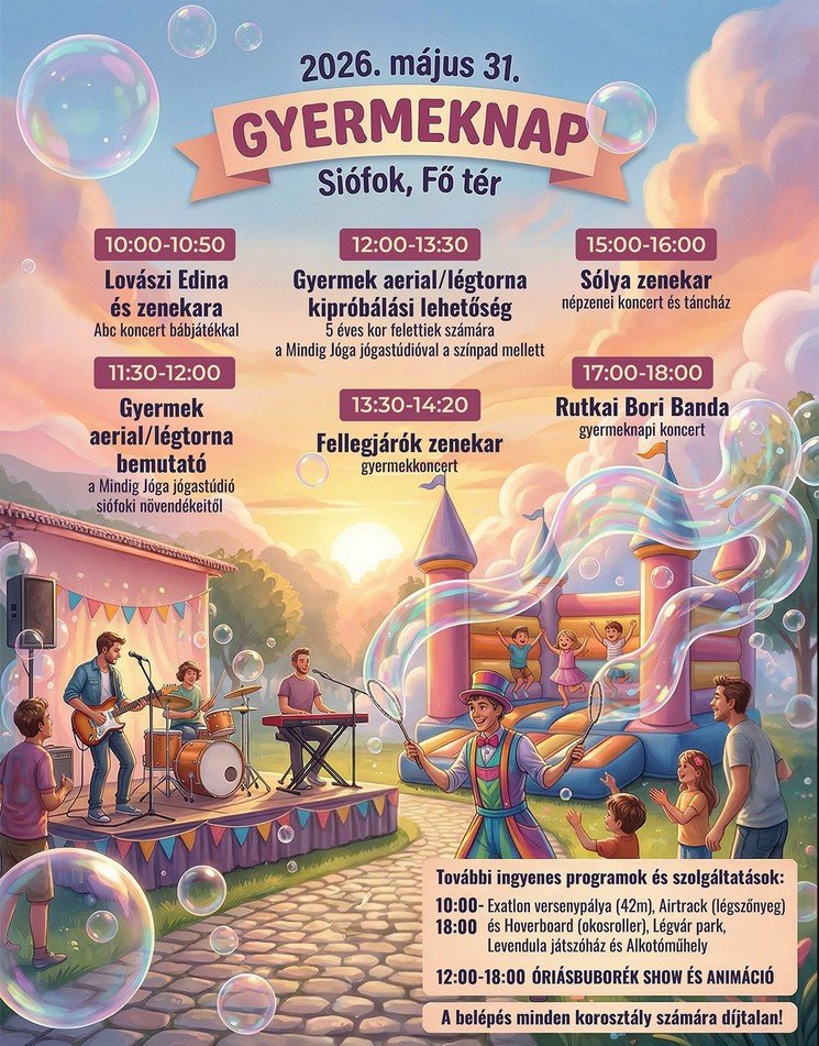 Siófoki Gyereknap a Balatonnál!